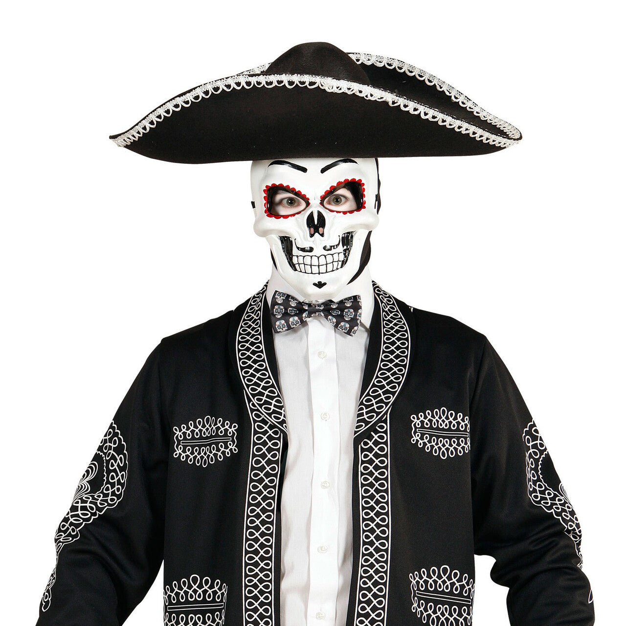 Op deze afbeelding zie je een Accessoires, van het merk Widmann. Mexicano Dia De Los Muertos Strikje