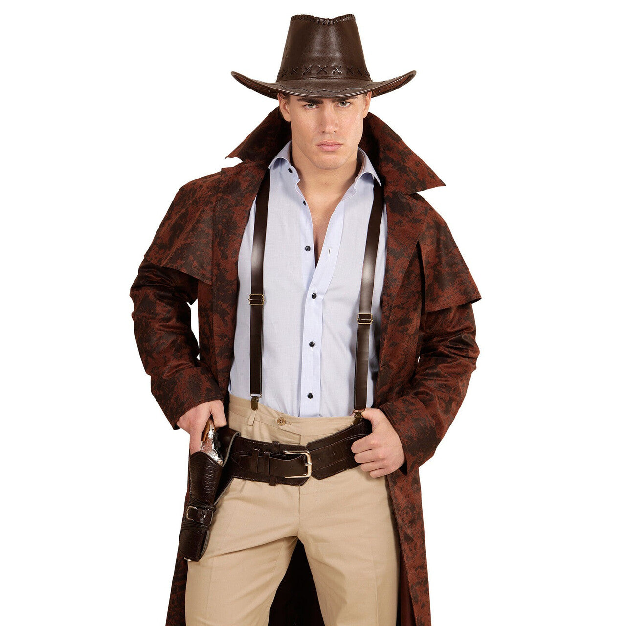 Op deze afbeelding zie je een Accessoires, van het merk Widmann. Oktoberfest Bretels Lederlook