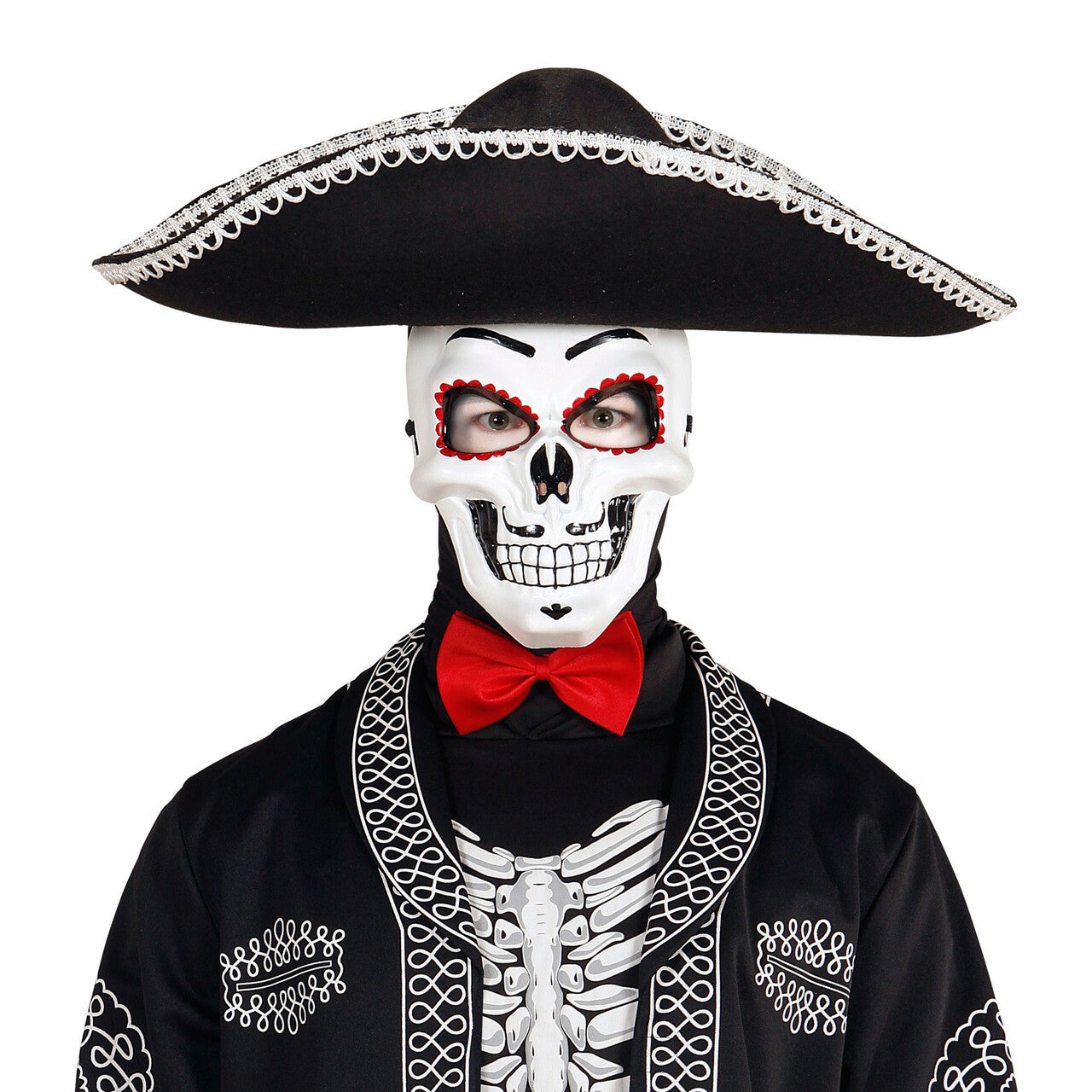 Op deze afbeelding zie je een Accessoires, van het merk Widmann. Mexicano Masker Dia De Los Muertos