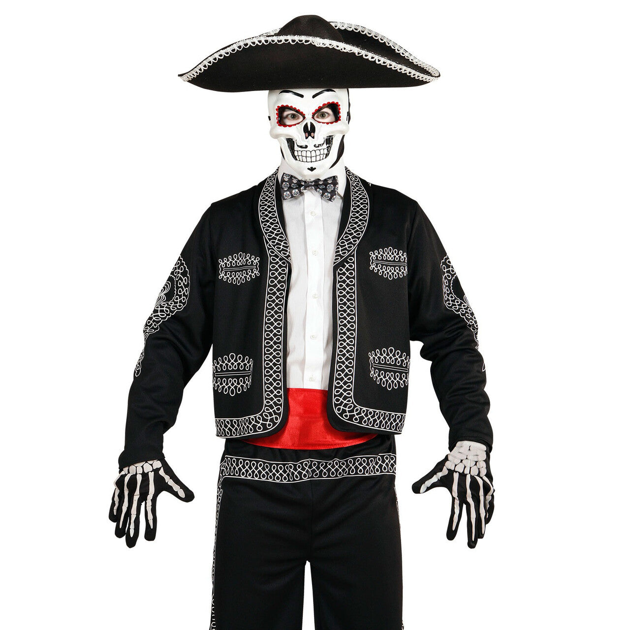 Op deze afbeelding zie je een Accessoires, van het merk Widmann. Mexicano Masker Dia De Los Muertos