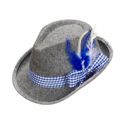 Op deze afbeelding zie je een Accessoires, van het merk Widmann. Oktoberfest Heren Beierse Fedora Met Blauwe Veren