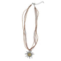 Strass Edelweiss Halskette