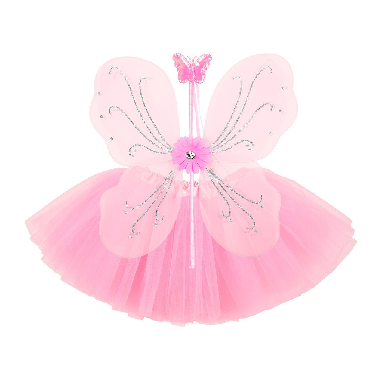 Op deze afbeelding zie je een Accessoires, van het merk Widmann. Verkleedset Magische Fee Licht Roze