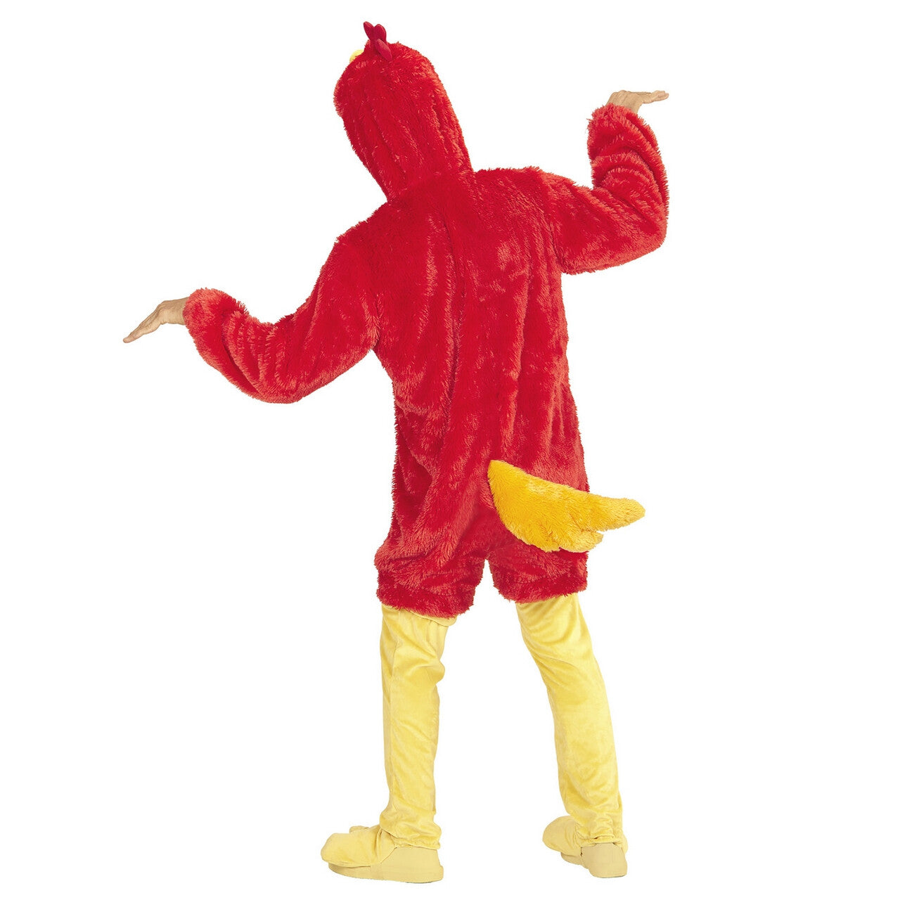Op deze afbeelding zie je een Kostuums, van het merk Widmann. Fantasie Onesie Pluche Rode Vogel Kostuum
