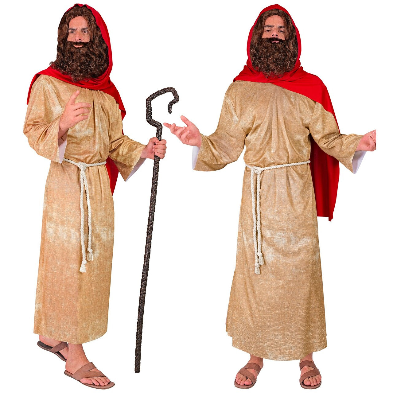 Op deze afbeelding zie je een Kostuums, van het merk Widmann. Herder Messias Man Kostuum