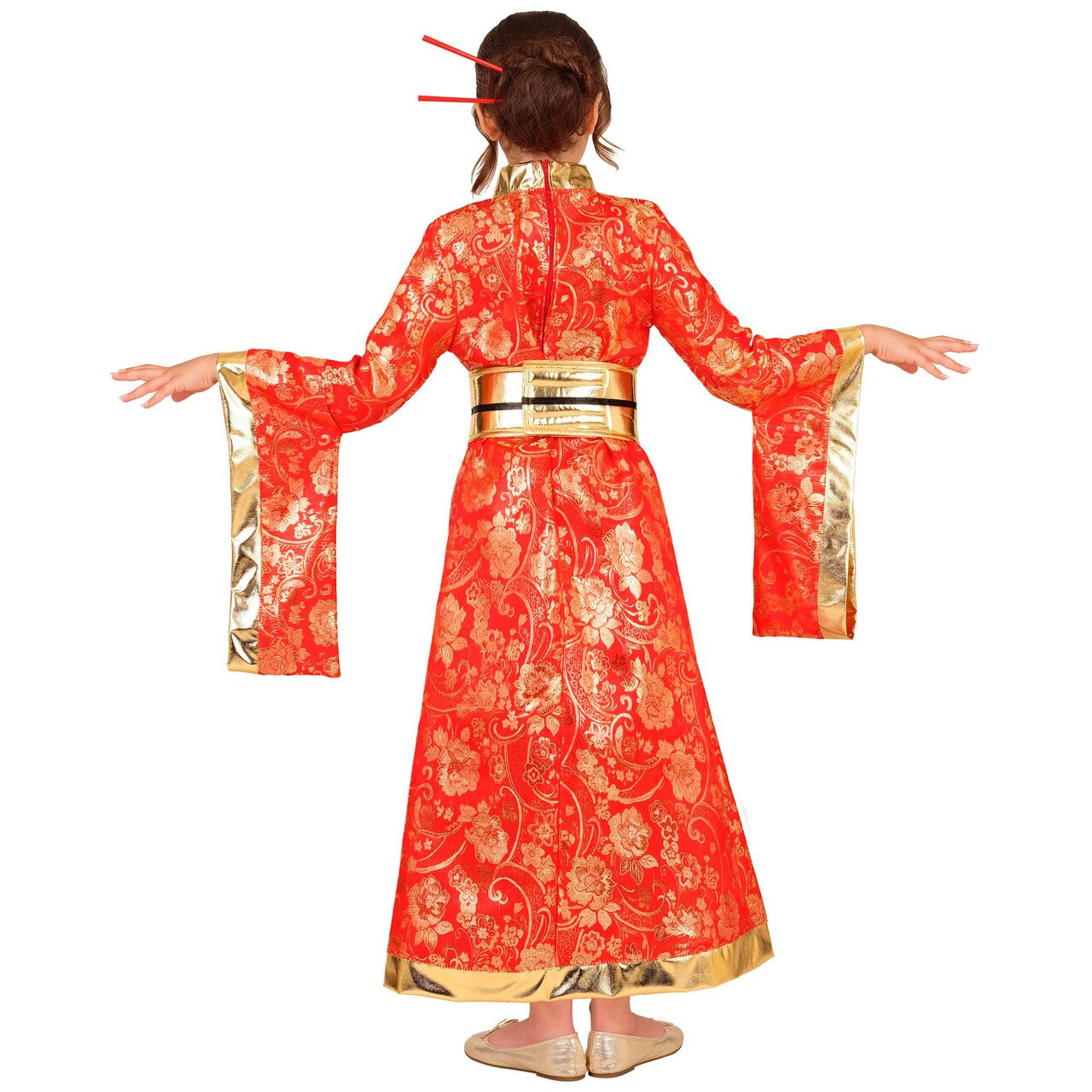 Op deze afbeelding zie je een Kostuums, van het merk Widmann. Kim Kimono Meisje Kostuum
