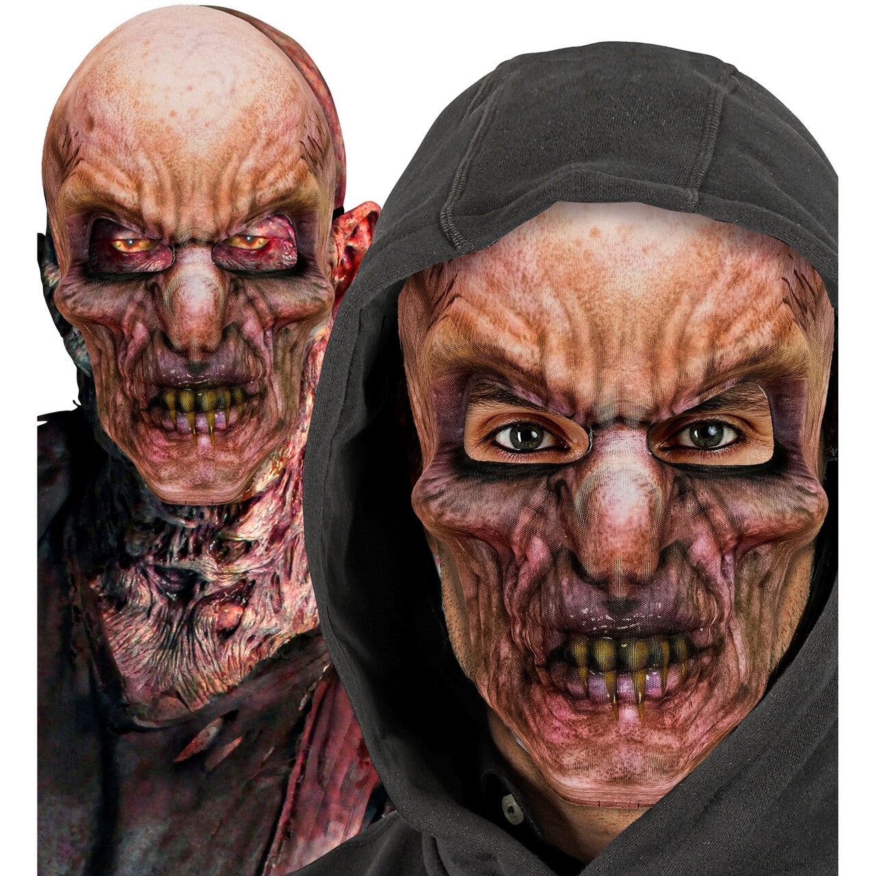 Op deze afbeelding zie je een Accessoires, van het merk Widmann. Hongerige Zombie Masker