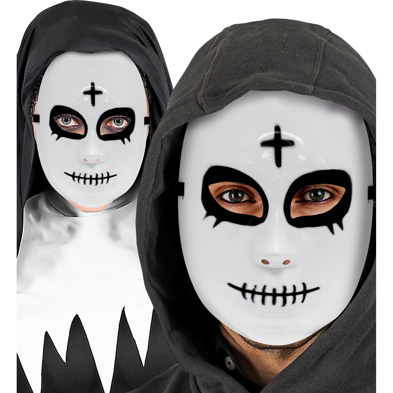 Op deze afbeelding zie je een Accessoires, van het merk Widmann. Masker Satanische Non