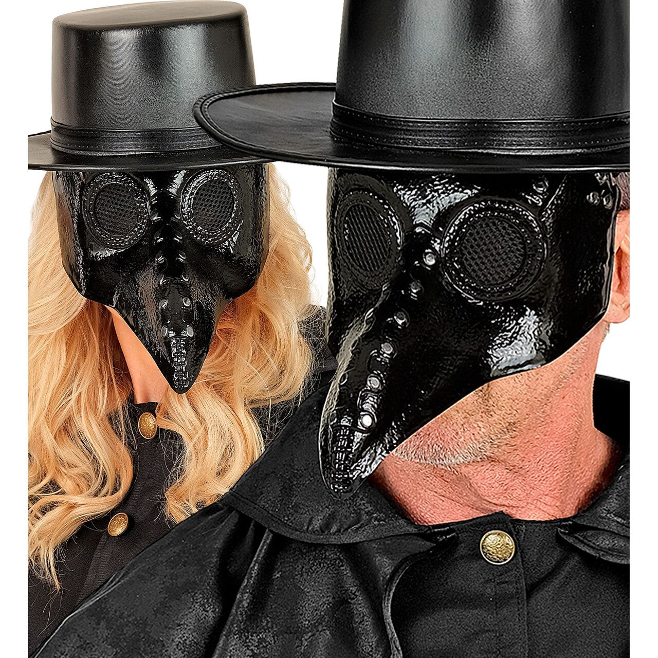 Op deze afbeelding zie je een Accessoires, van het merk Widmann. De Pestdokter Zwart Masker