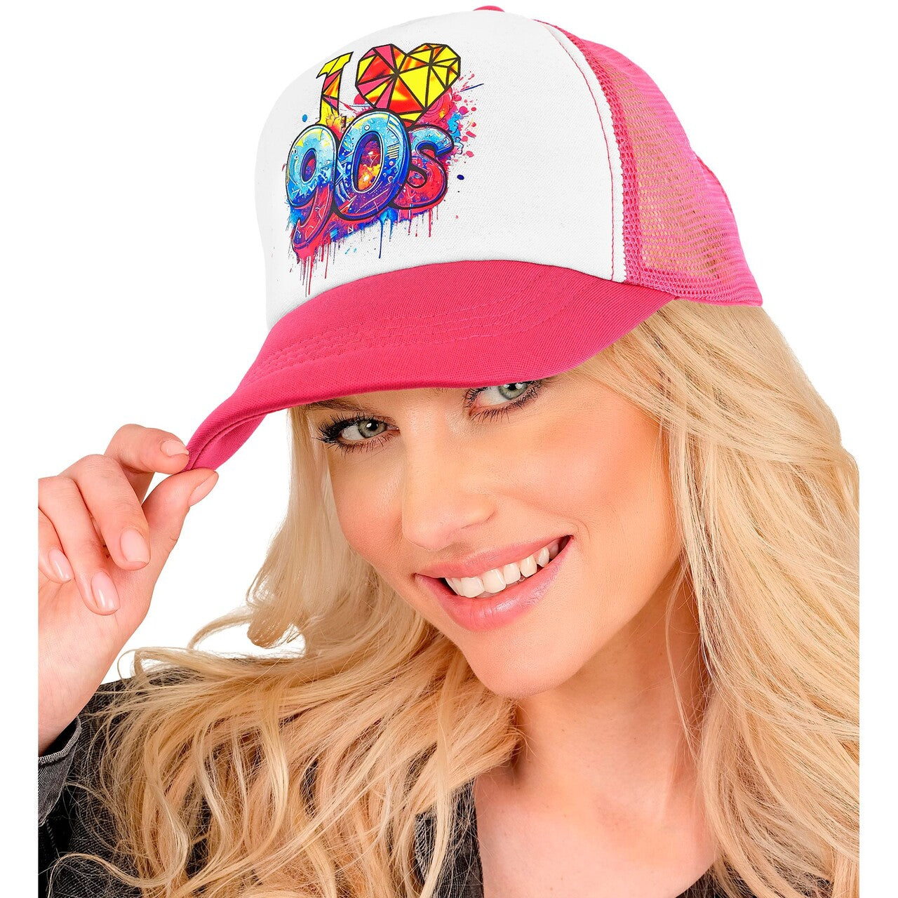 Op deze afbeelding zie je een Accessoires, van het merk Widmann. I Love 90S Pink Pet