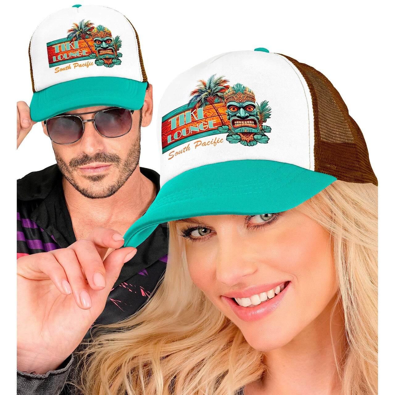 Op deze afbeelding zie je een Accessoires, van het merk Widmann. Summer Party Tiki Pet