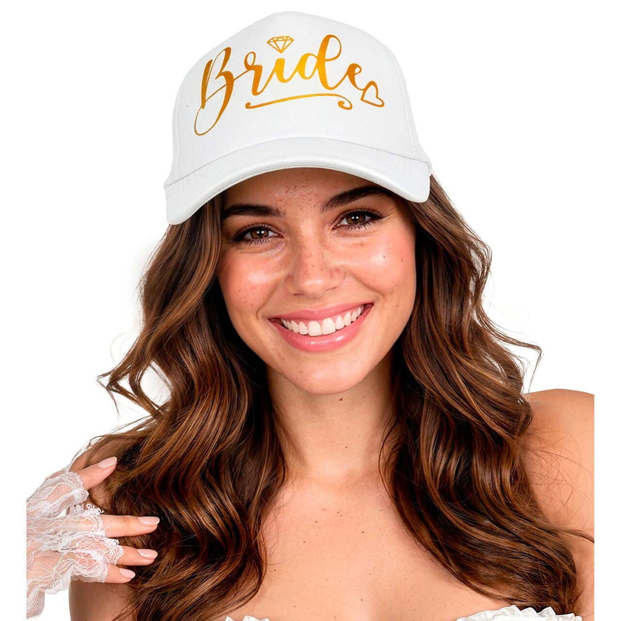 Op deze afbeelding zie je een Accessoires, van het merk Widmann. Team Bride Pet Wit