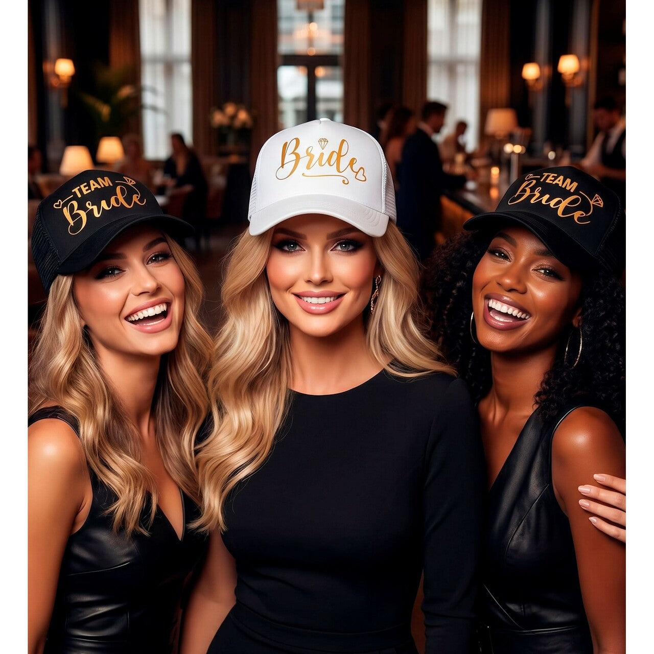 Op deze afbeelding zie je een Accessoires, van het merk Widmann. Team Bride Pet Zwart