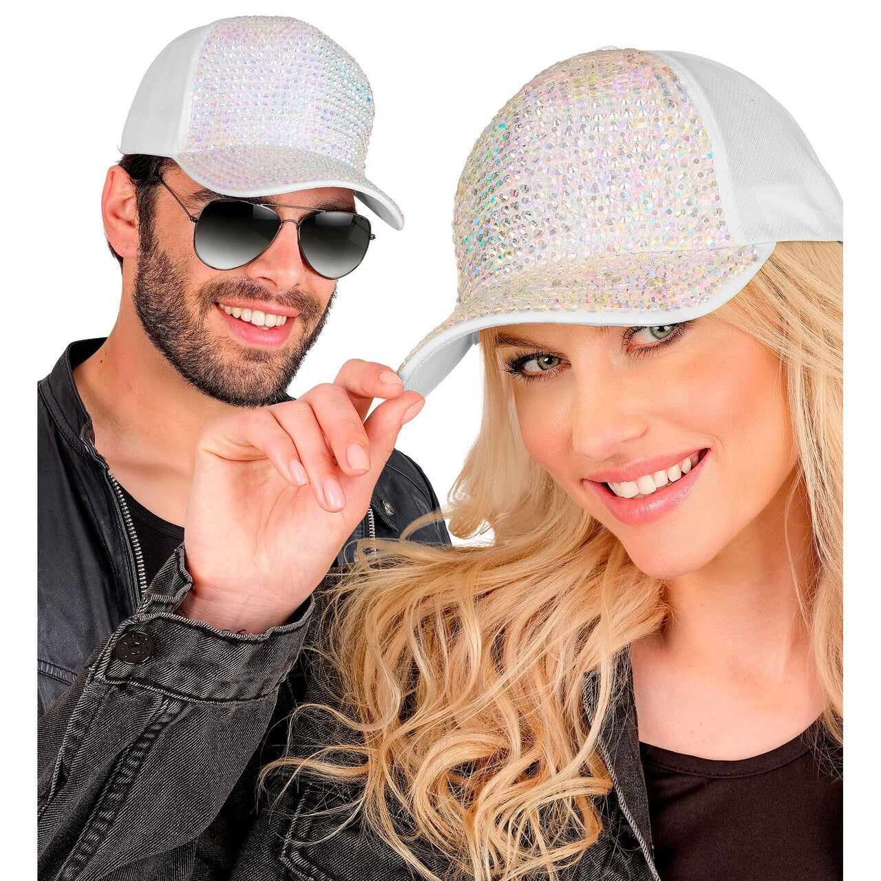 Op deze afbeelding zie je een Accessoires, van het merk Widmann. Parelmoer Strass Pet