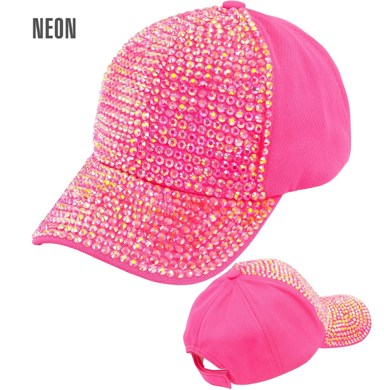 Op deze afbeelding zie je een Accessoires, van het merk Widmann. Neon Roze Strass Pet