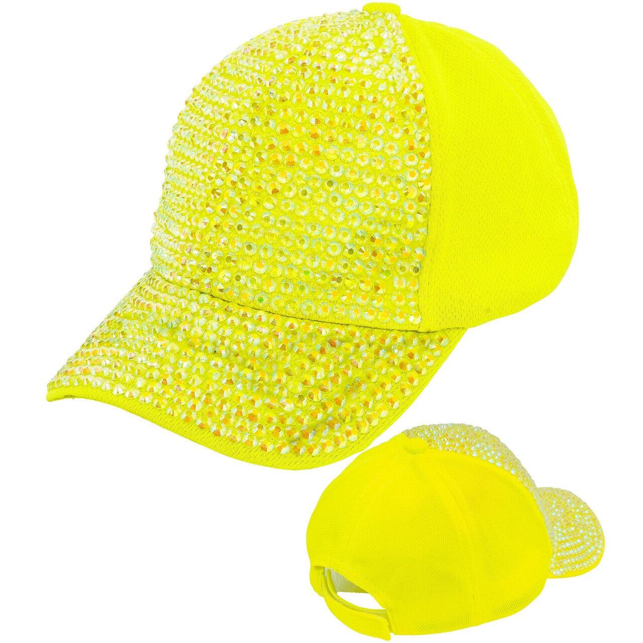 Op deze afbeelding zie je een Accessoires, van het merk Widmann. Neon Gele Strass Pet