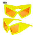 Katzenaugenbrille Neon Gelb