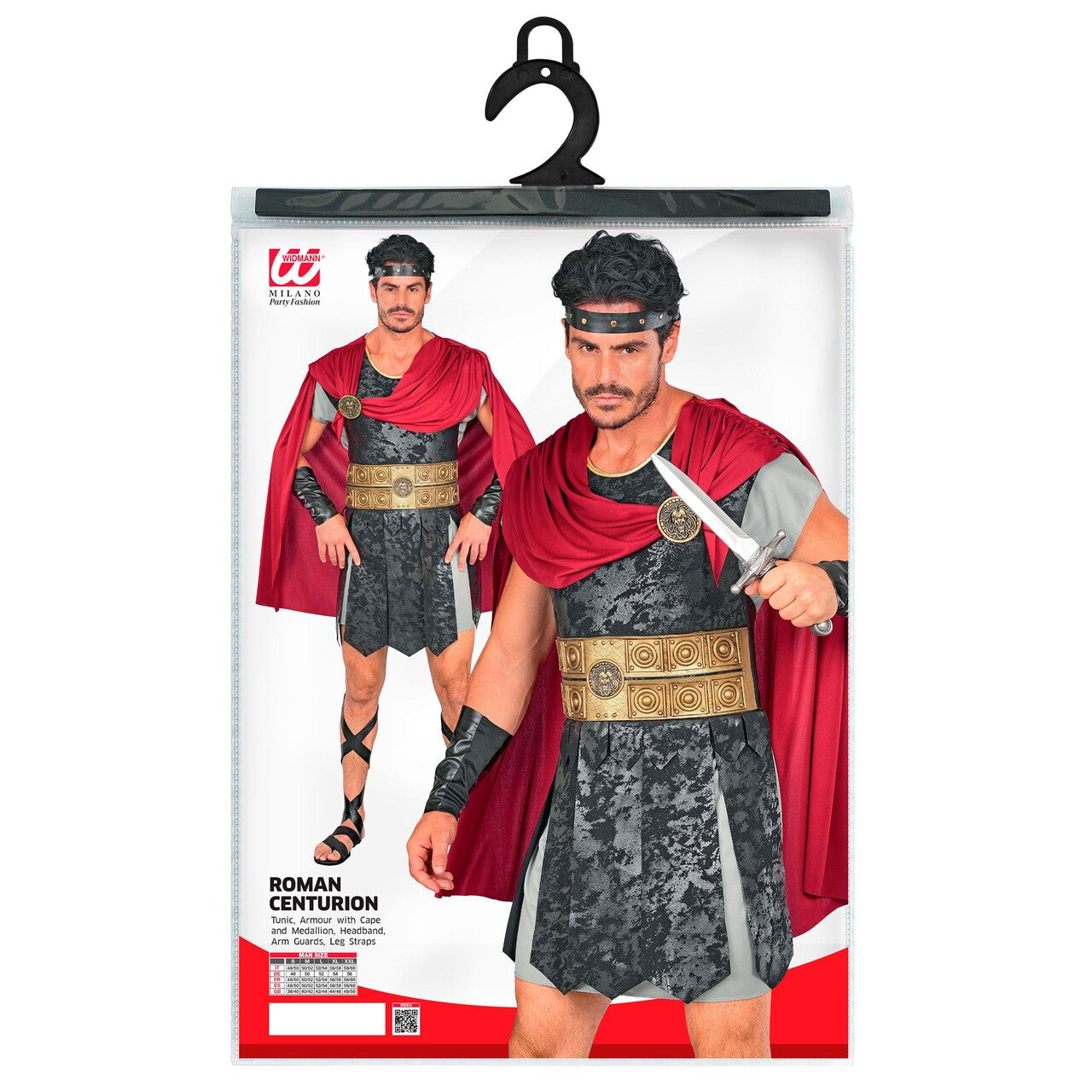 Op deze afbeelding zie je een Kostuums, van het merk Widmann. Romeinse Strijder Man Kostuum