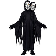 Op deze afbeelding zie je een Kostuums, van het merk Widmann. Halloween Twin Reaper Jongen Kostuum