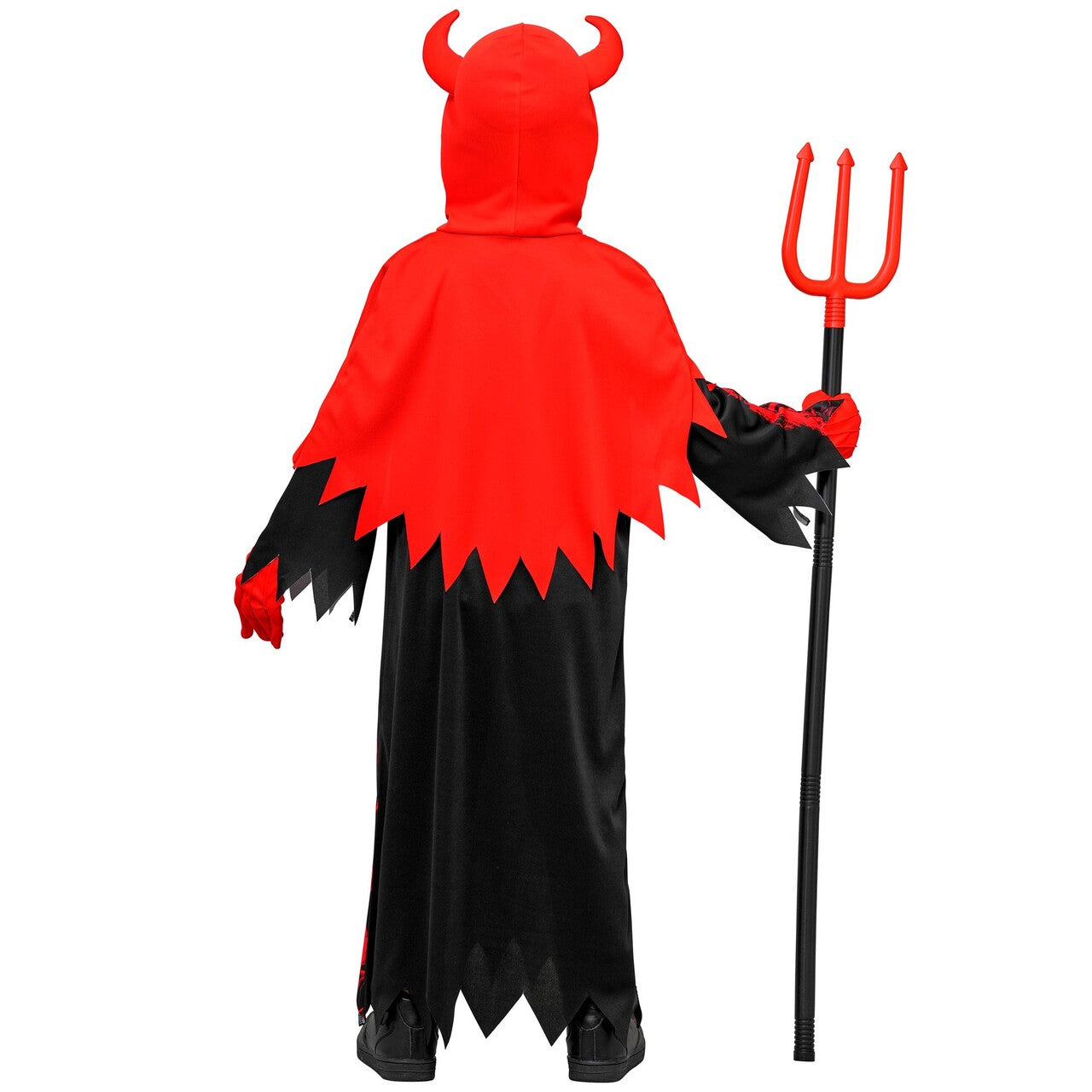 Op deze afbeelding zie je een Kostuums, van het merk Widmann. Hellevlam Reaper Kind Kostuum