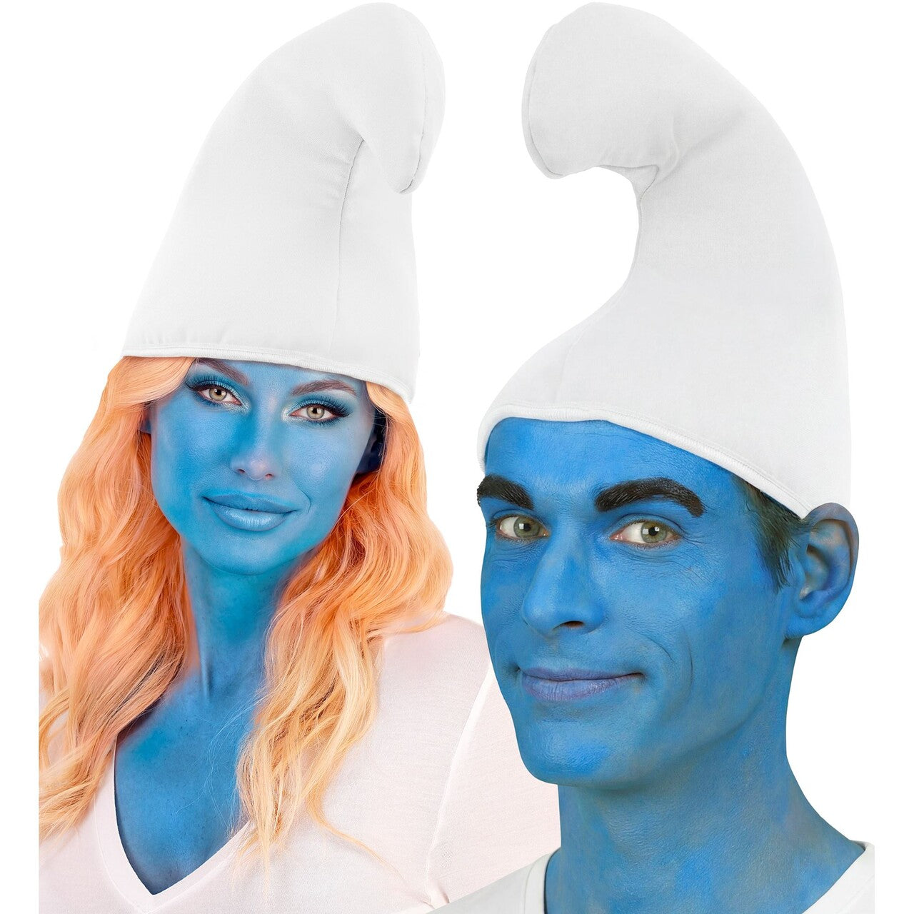 Op deze afbeelding zie je een Accessoires, van het merk Widmann. Smurf Muts Wit