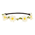 Boho Bloemen Hoofdband Wit