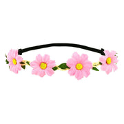 Op deze afbeelding zie je een Accessoires, van het merk Widmann. Boho Bloemen Hoofdband Roze