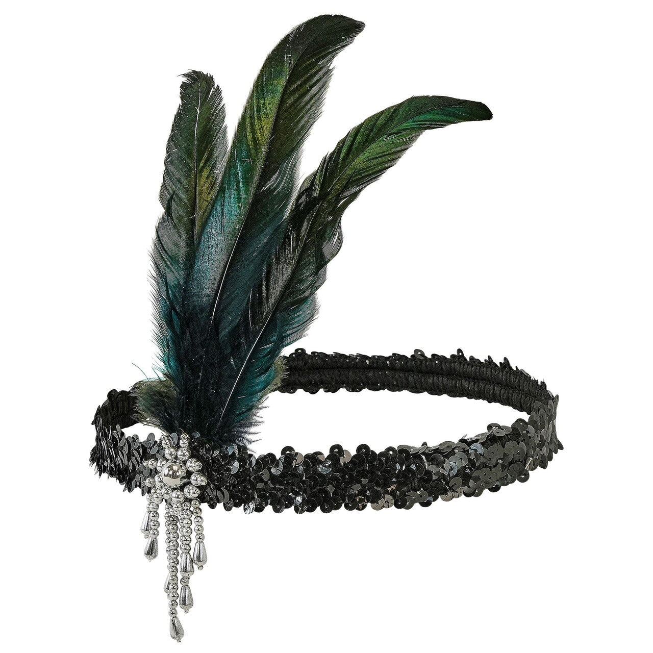 Op deze afbeelding zie je een Accessoires, van het merk Widmann. Roaring 20s Veren Hoofdband