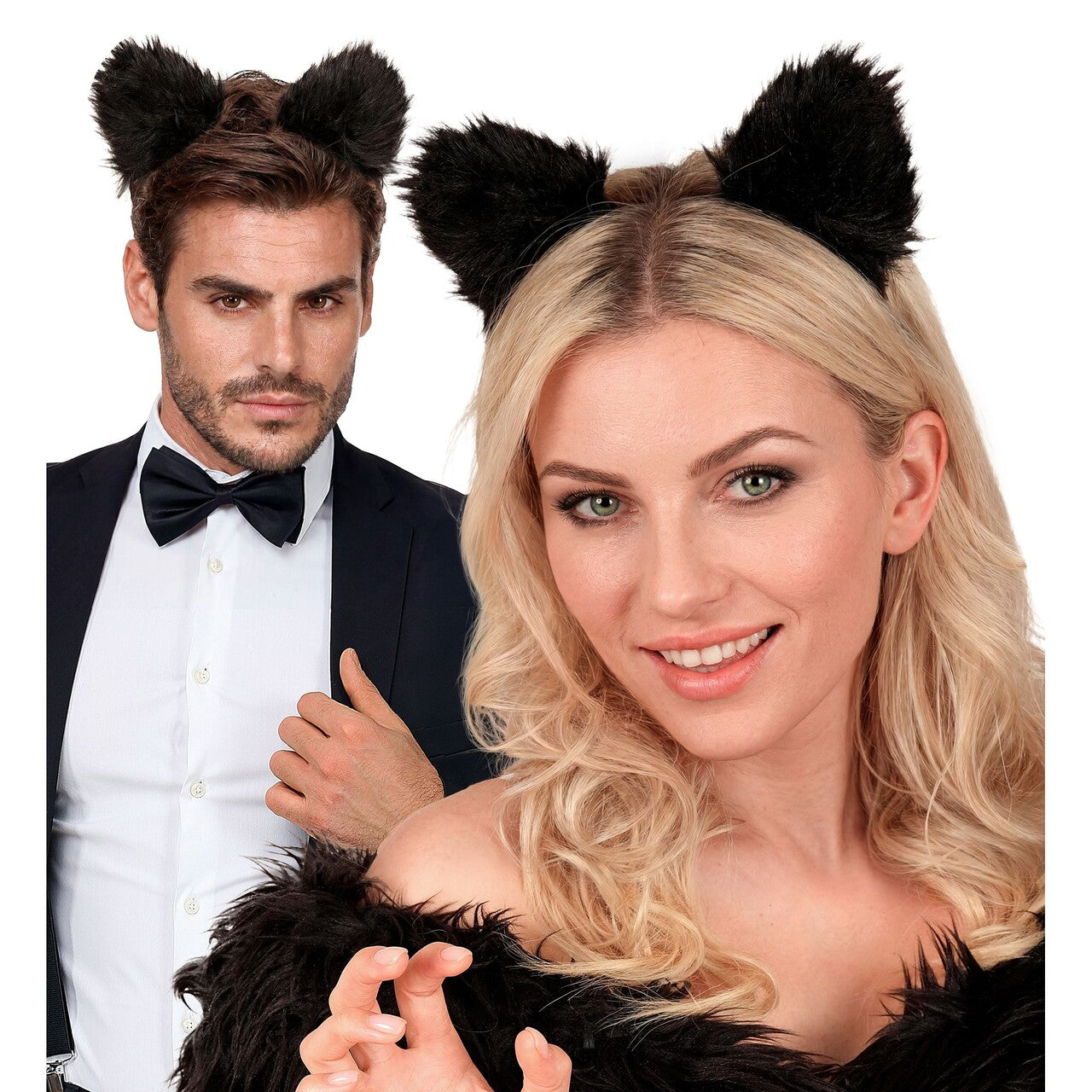 Op deze afbeelding zie je een Accessoires, van het merk Widmann. Speelse Kattenoren