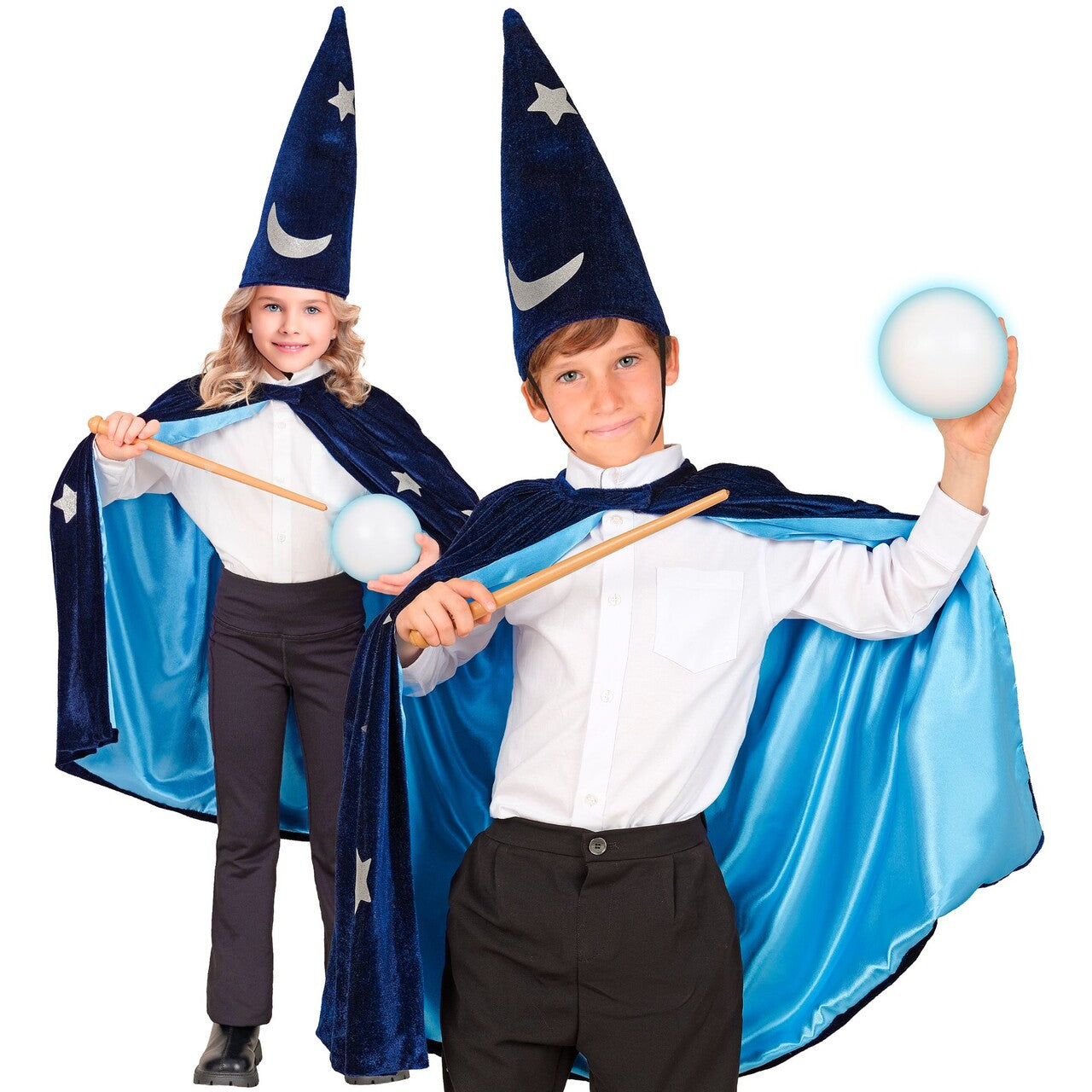 Op deze afbeelding zie je een Kostuums, van het merk Widmann. Wizard Wonder Kind Kostuum