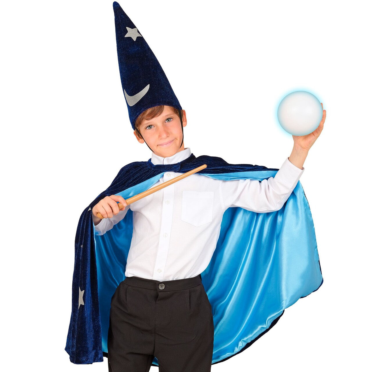 Op deze afbeelding zie je een Kostuums, van het merk Widmann. Wizard Wonder Kind Kostuum