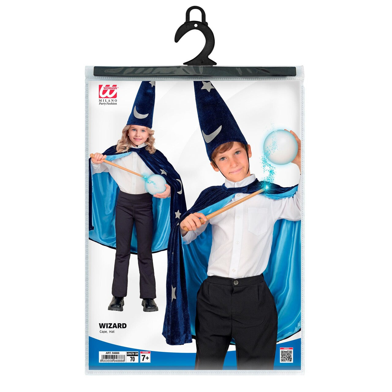 Op deze afbeelding zie je een Kostuums, van het merk Widmann. Wizard Wonder Kind Kostuum