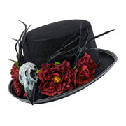 Op deze afbeelding zie je een Accessoires, van het merk Widmann. Voodoo Skull & Flower Hoed