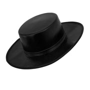Op deze afbeelding zie je een Accessoires, van het merk Widmann. Zwarte Kunstleren Hoed