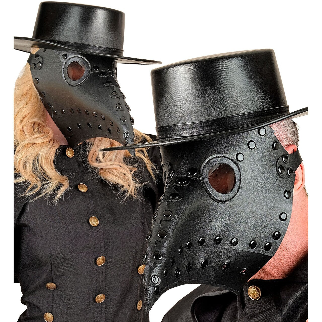 Op deze afbeelding zie je een Accessoires, van het merk Widmann. Zwarte Kunstleren Hoed