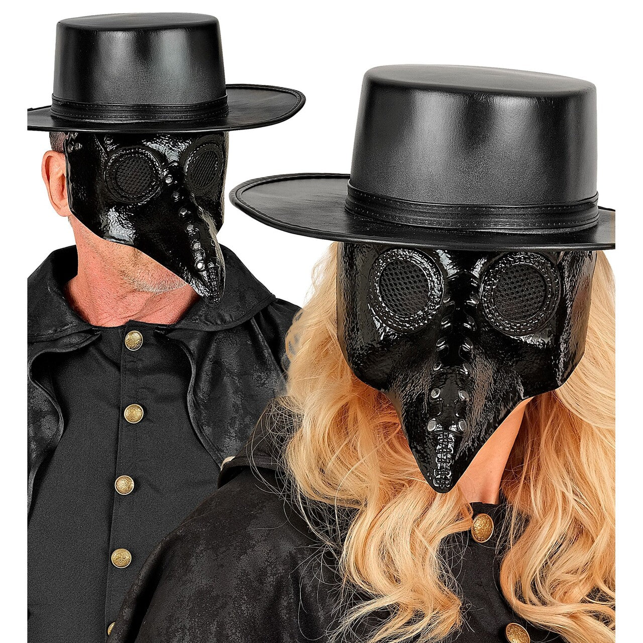 Op deze afbeelding zie je een Accessoires, van het merk Widmann. Zwarte Kunstleren Hoed