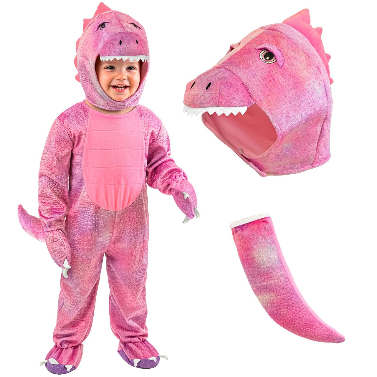 Op deze afbeelding zie je een Kostuums, van het merk Widmann. Dino Diva Meisje Kostuum