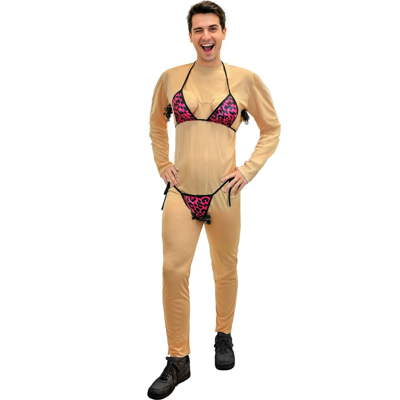 Op deze afbeelding zie je een Kostuums, van het merk Widmann. Nasty Bikini Stripper Man Kostuum