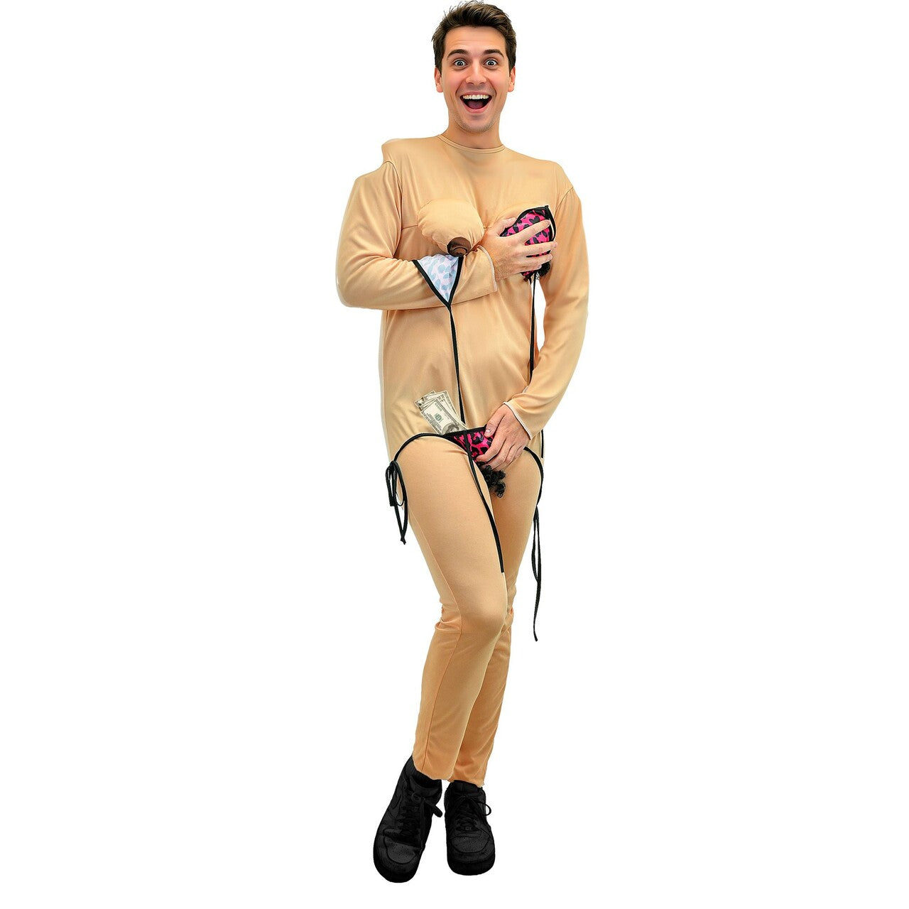 Op deze afbeelding zie je een Kostuums, van het merk Widmann. Nasty Bikini Stripper Man Kostuum