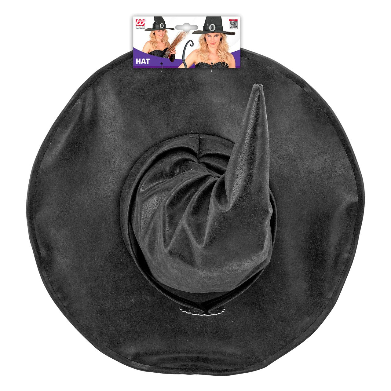Op deze afbeelding zie je een Accessoires, van het merk Widmann. Luxe Heksenhoed Kunstleer