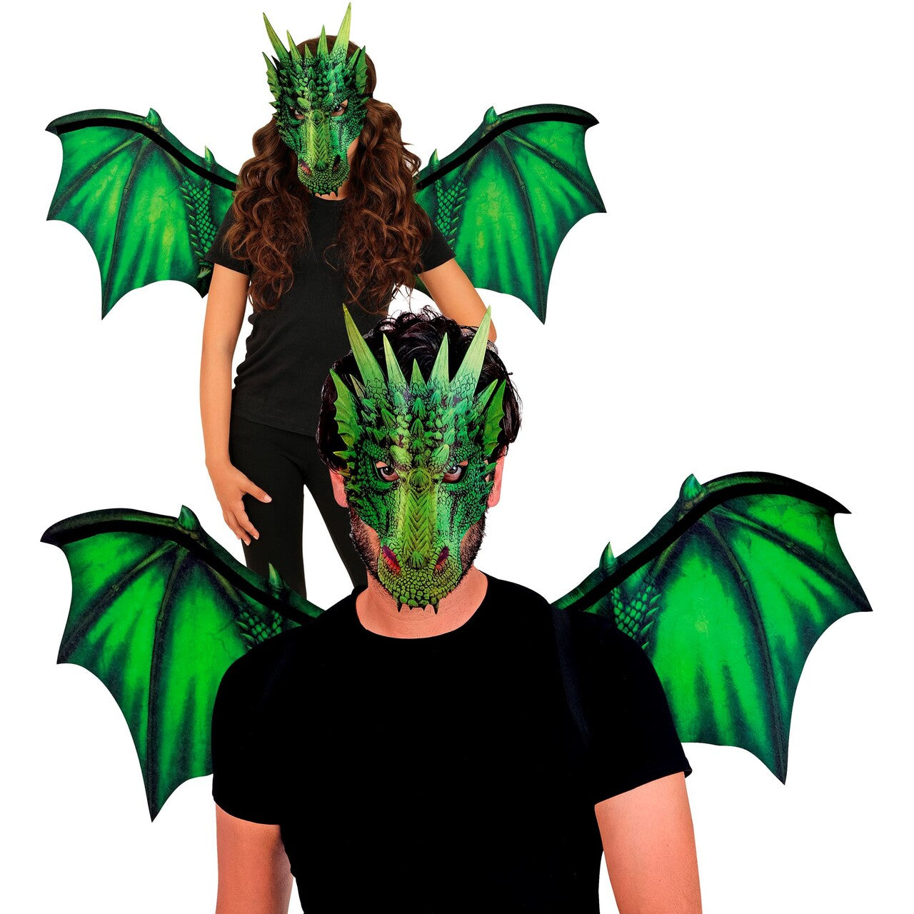 Op deze afbeelding zie je een Accessoires, van het merk Widmann. Vurige Draak Set