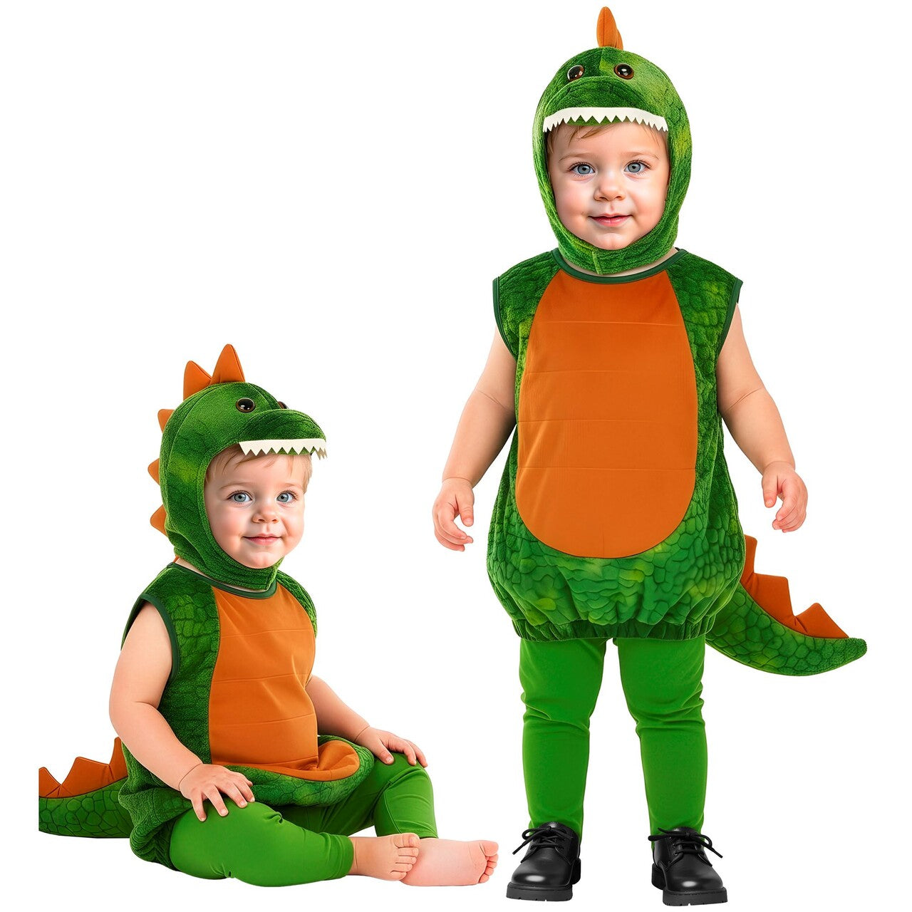 Op deze afbeelding zie je een Kostuums, van het merk Widmann. Dino Droppie Jongen Kostuum