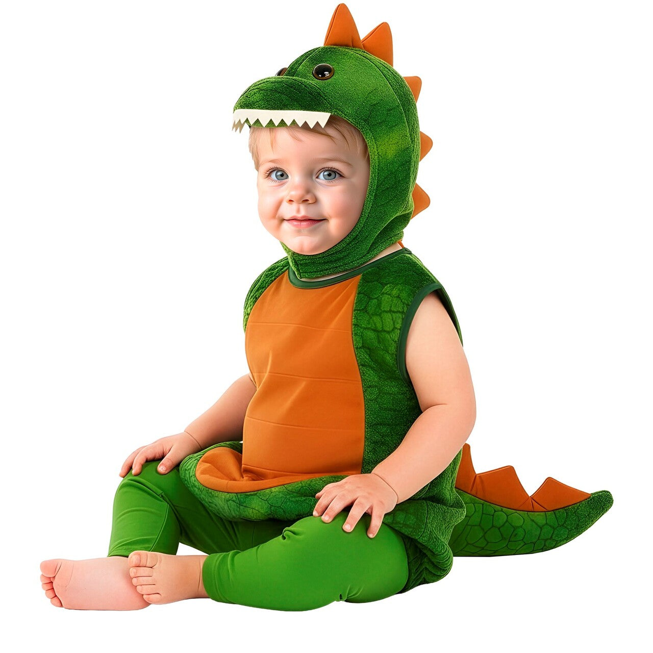 Op deze afbeelding zie je een Kostuums, van het merk Widmann. Dino Droppie Jongen Kostuum