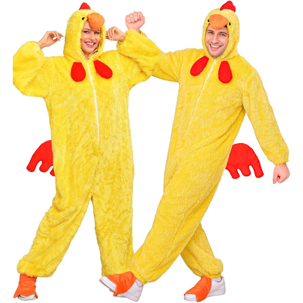 Op deze afbeelding zie je een Kostuums, van het merk Widmann. Kippetje Kaat Onesie Kostuum