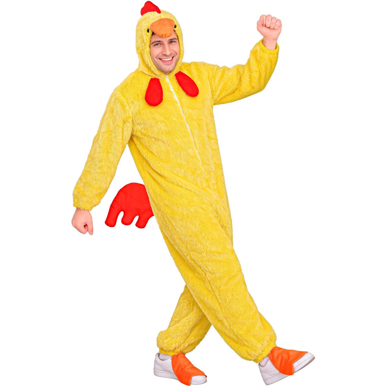 Op deze afbeelding zie je een Kostuums, van het merk Widmann. Kippetje Kaat Onesie Kostuum
