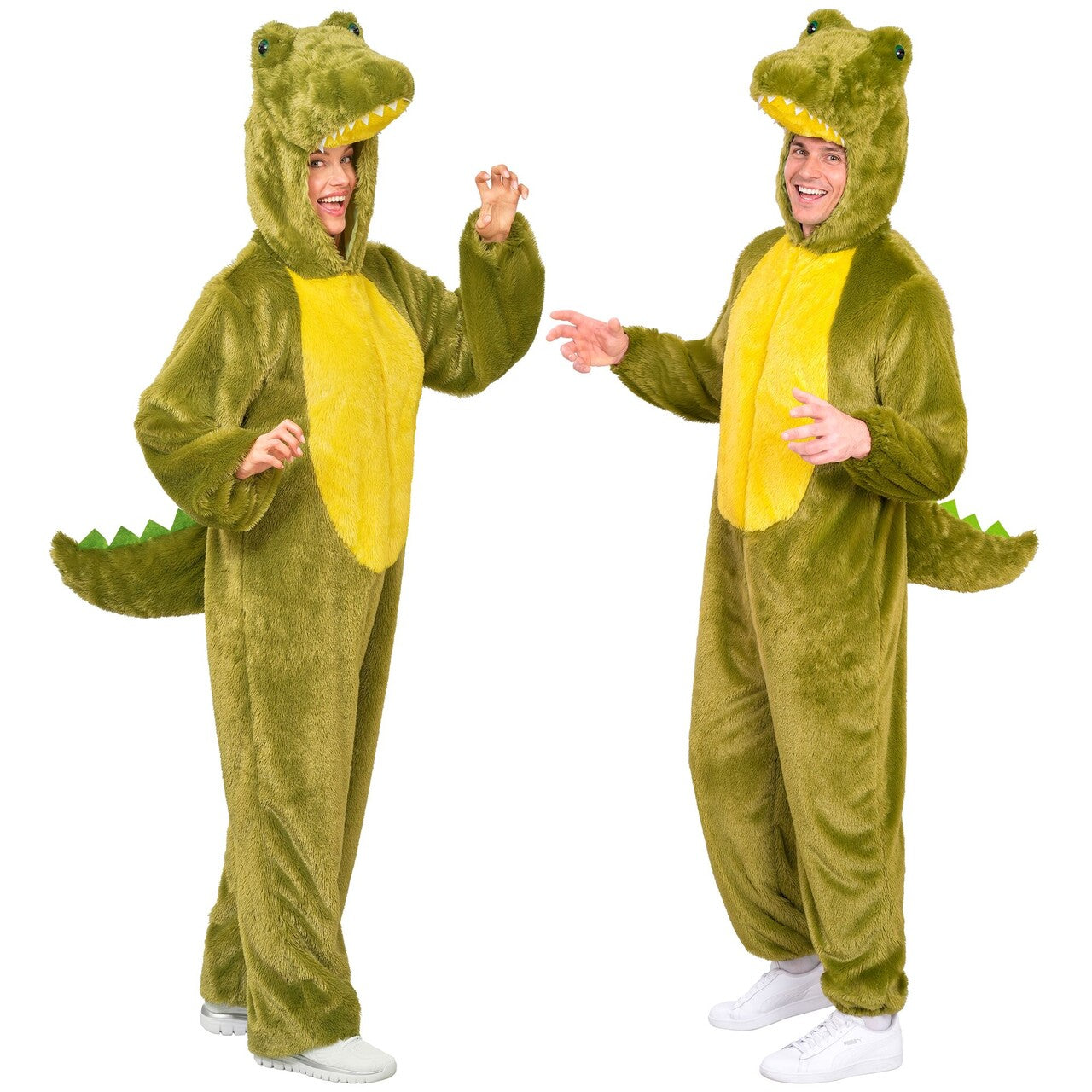 Op deze afbeelding zie je een Kostuums, van het merk Widmann. Krokodil Koos Onesie Kostuum