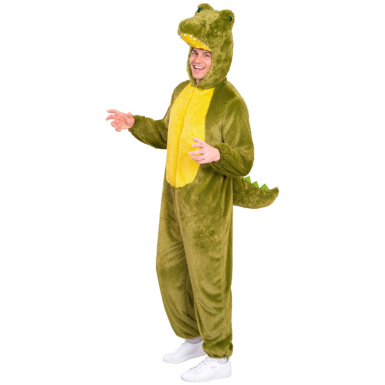 Op deze afbeelding zie je een Kostuums, van het merk Widmann. Krokodil Koos Onesie Kostuum