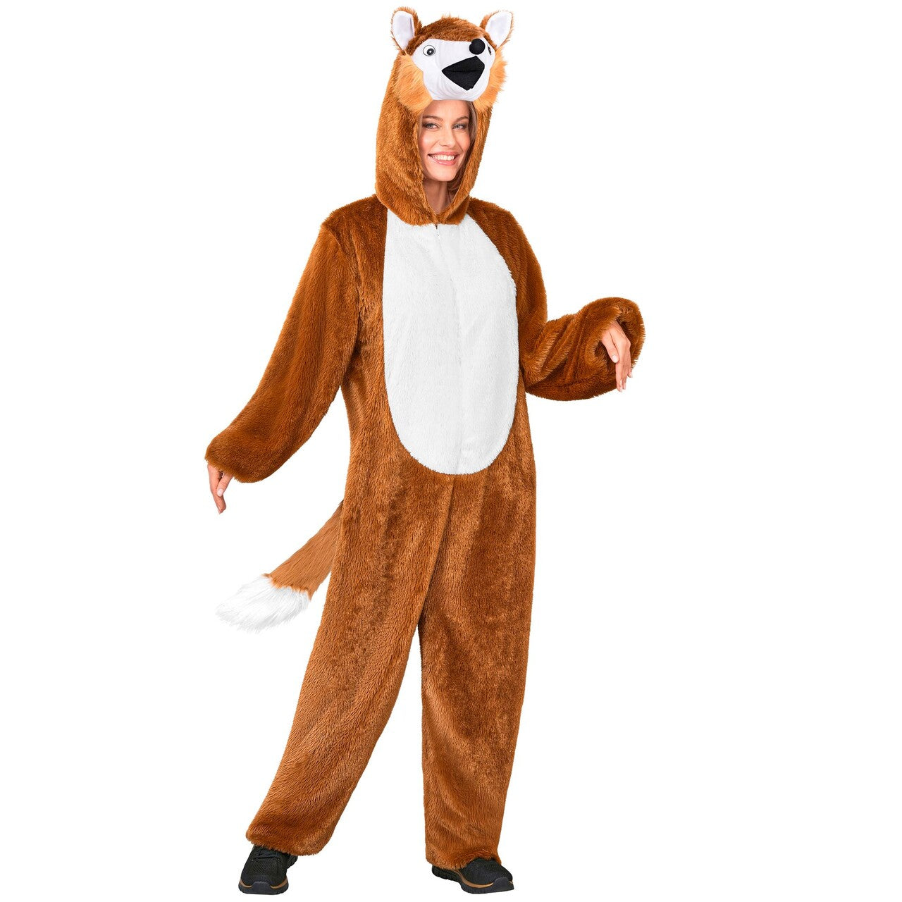 Op deze afbeelding zie je een Kostuums, van het merk Widmann. Fluffy Vos Onesie Kostuum