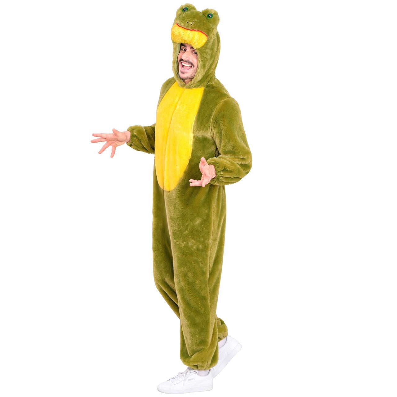 Op deze afbeelding zie je een Kostuums, van het merk Widmann. Kikker Kwak Onesie Kostuum