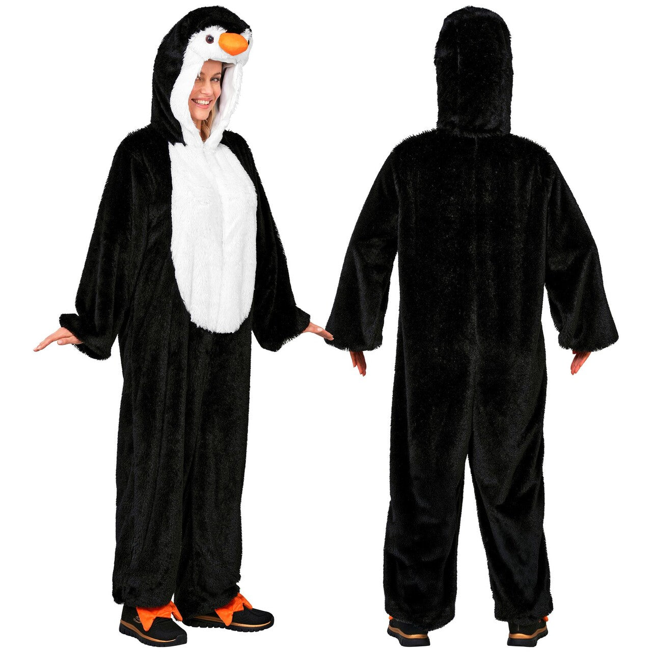 Op deze afbeelding zie je een Kostuums, van het merk Widmann. Puffy Pinguïn Onesie Kostuum